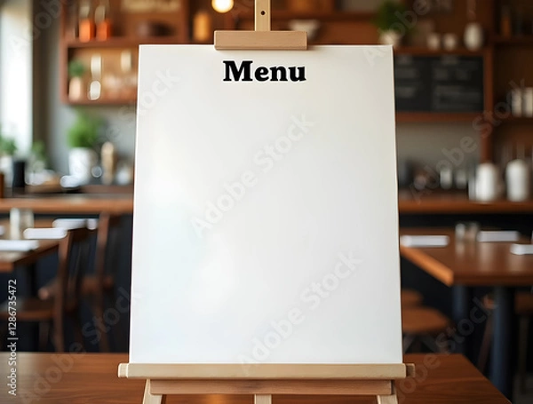 Obraz blank menu board