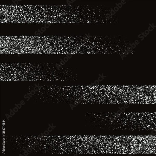 Fototapeta Black background with horizontal stripes of silver dust, design element