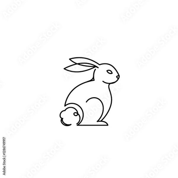 Fototapeta Rabbit Vector Logo Design