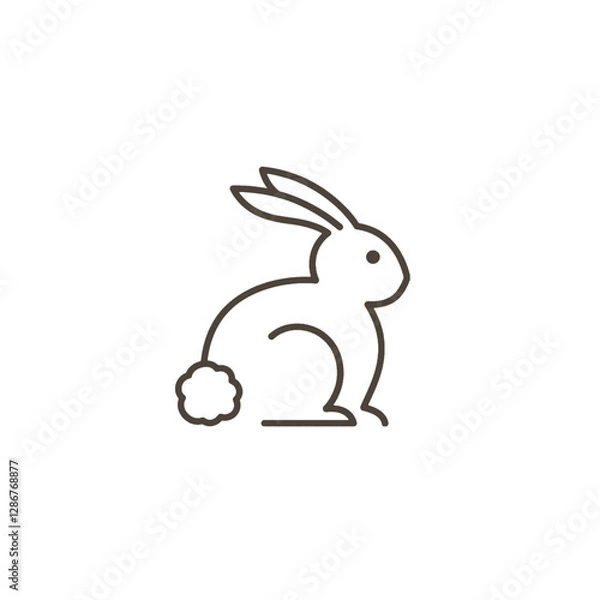 Fototapeta Rabbit Vector Logo Design