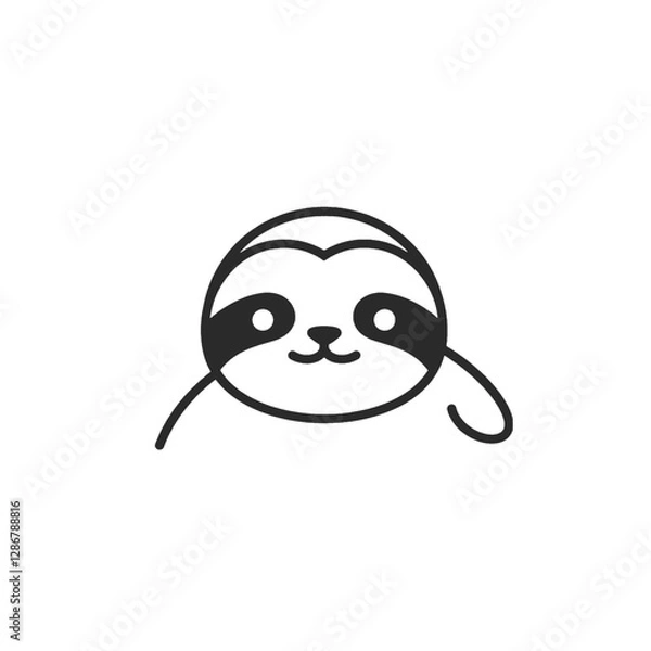 Fototapeta Sloth Vector Logo Design