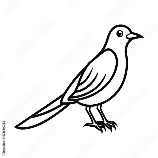 Obraz bird on a branch
