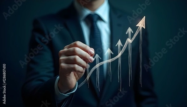 Fototapeta Business Growth and Success Concept