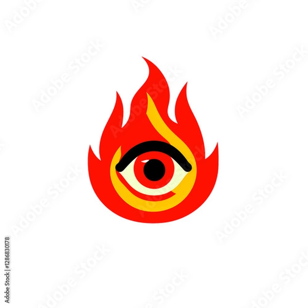 Obraz Eye in fire