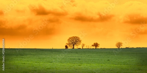 Obraz Rural skyline with unreal colors