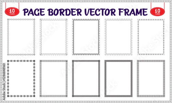Fototapeta Page border design for project
