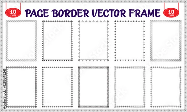 Obraz Page border design for project