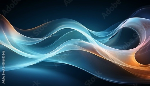 Obraz colorful abstract wave background