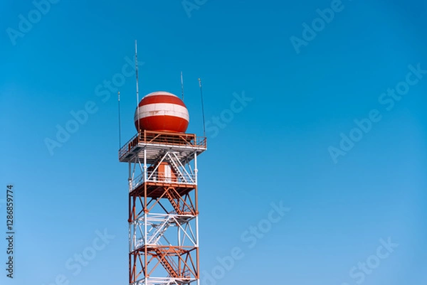 Obraz The Doppler meteorological radar is designed to provide meteorological information about clouds, precipitation and related weather phenomena.