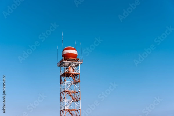 Obraz The Doppler meteorological radar is designed to provide meteorological information about clouds, precipitation and related weather phenomena.