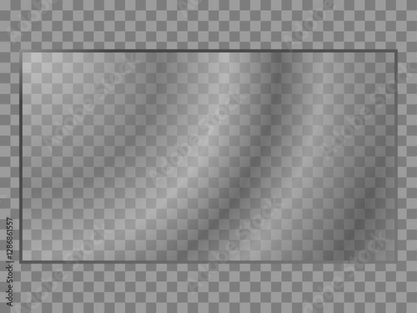 Obraz Ultra-Transparent Acrylic. High Reflective Surface for Display Purposes. 