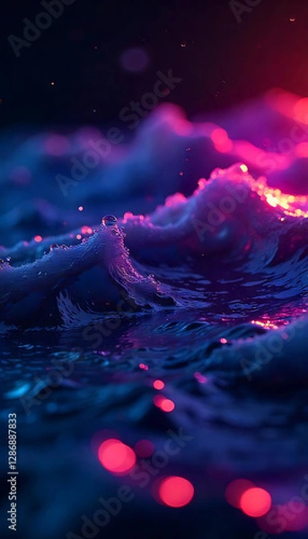 Fototapeta colourful waves abstract