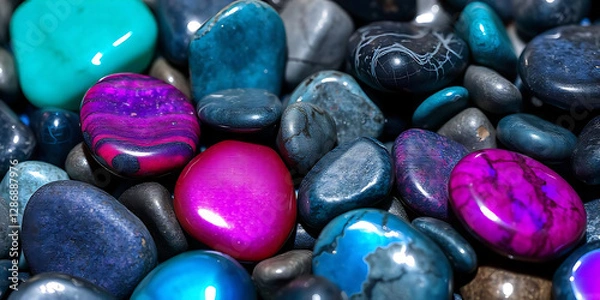 Obraz colorful stones background