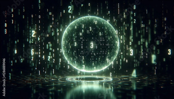 Fototapeta binary code background