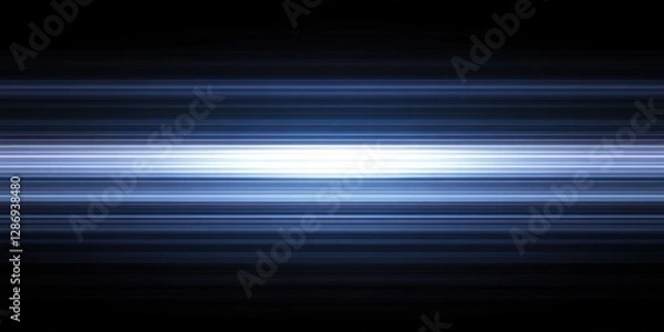 Fototapeta Abstract Blue Horizontal Lines Light Background