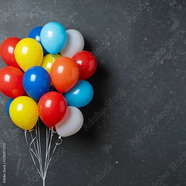 Obraz colorful balloons on the wall