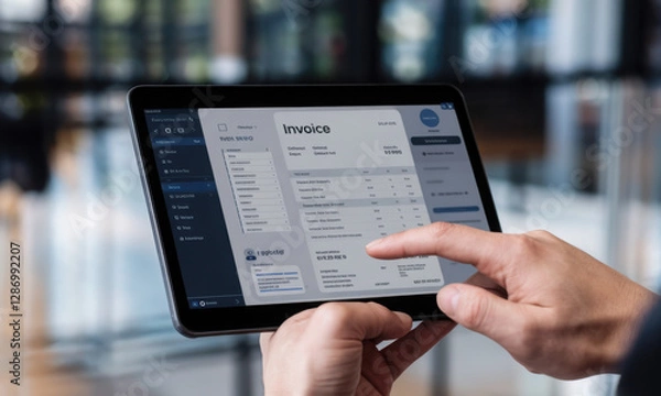 Fototapeta Online Digital E Invoice Statement 
