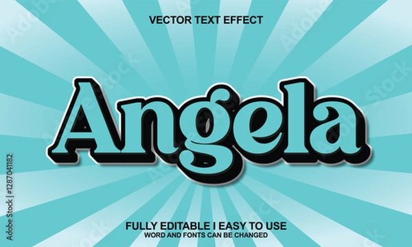 Fototapeta Editable 3D style text effects
