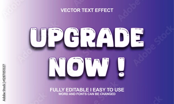 Fototapeta Editable 3D style text effects