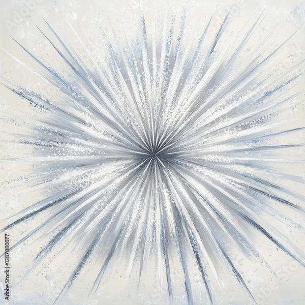 Obraz Radiant gray and white fireworks display