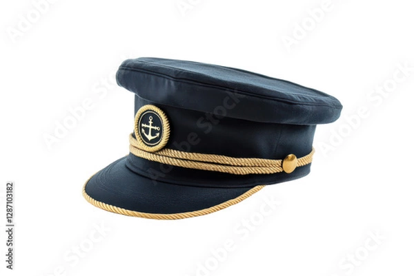 Fototapeta Uniform cap image, showcasing official headwear, professional attire, and service apparel details.