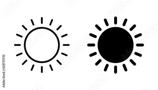 Fototapeta Sun icon vector. Brightness sign and symbol