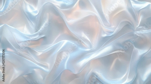 Fototapeta Abstract texture of wide ribbed transparent plastic for creative design and background