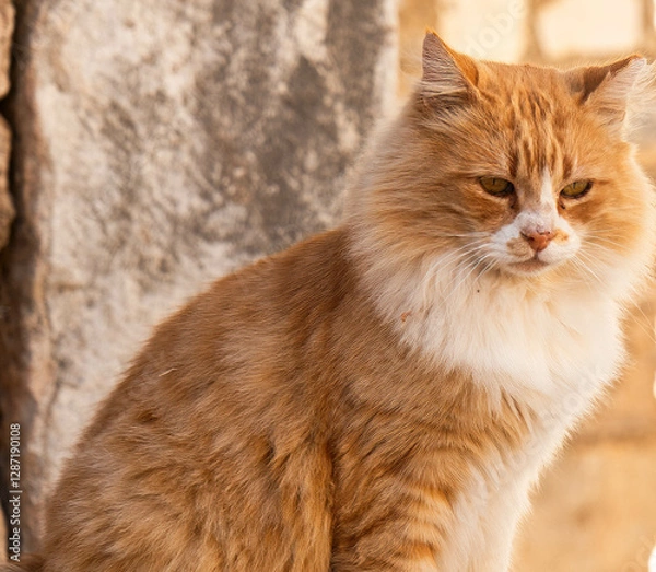 Obraz Persian Cat in Ephesus Turkey
