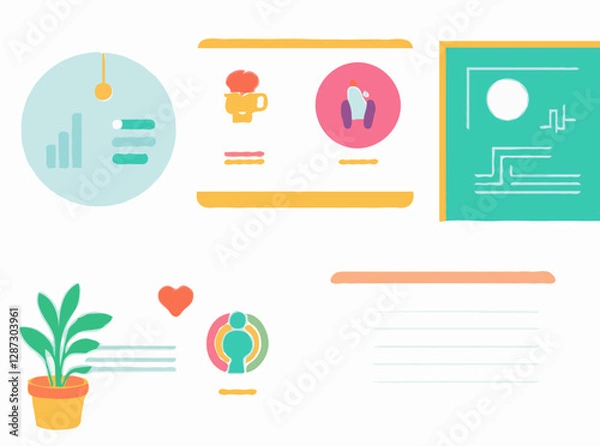 Fototapeta Interactive Visuals for Engaging Classroom Presentations