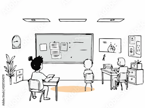 Fototapeta Dynamic Illustrations for Classroom Instruction