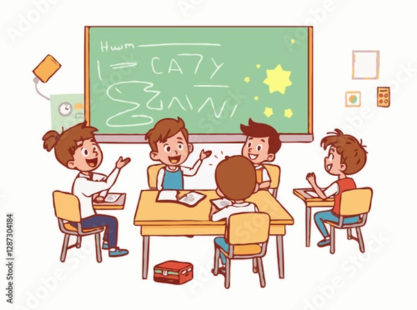 Fototapeta Dynamic Illustrations for Classroom Instruction