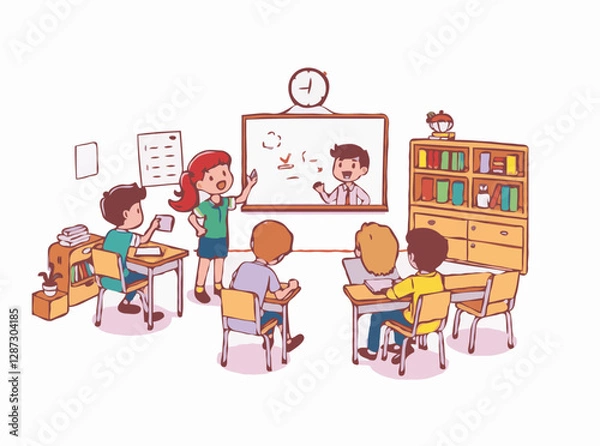 Fototapeta Dynamic Illustrations for Classroom Instruction