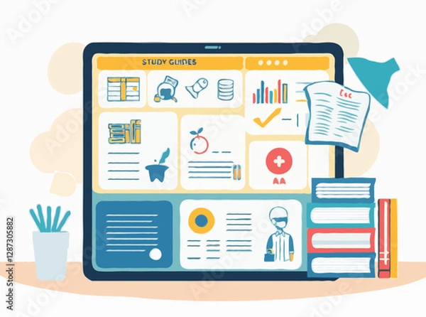 Fototapeta Engrossing Visual Aids for Online Study Guides
