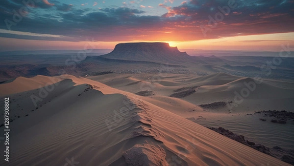 Obraz sunset in the desert