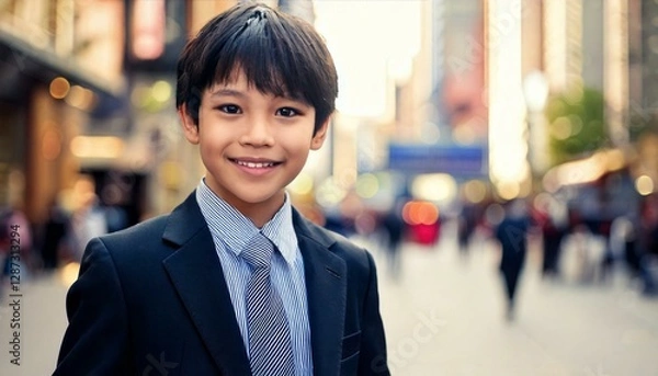 Fototapeta スーツを着た男の子