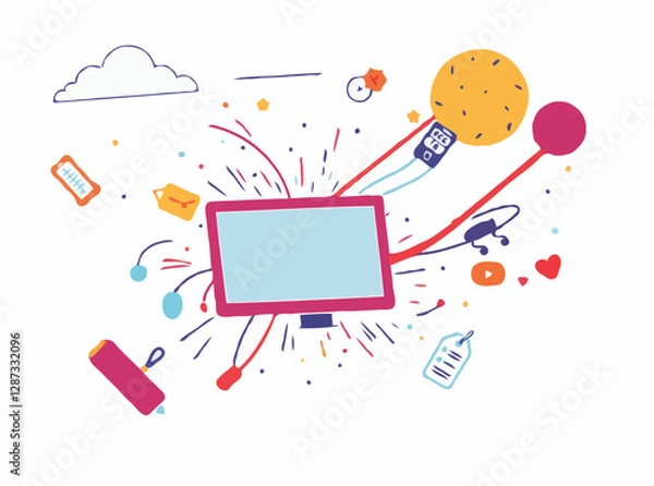 Obraz Dynamic Language Arts Graphics for Online Courses