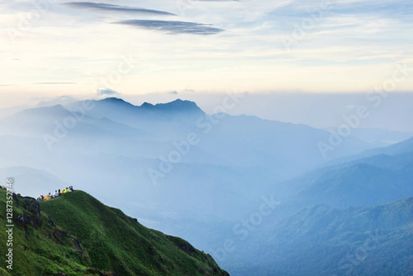 Obraz mountain landscape with fog