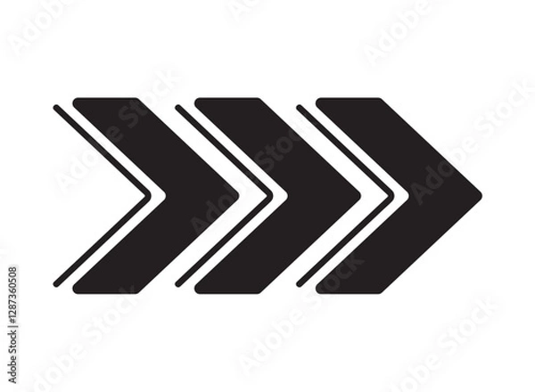 Fototapeta Abstract Lined Arrow Angular Chevron Motion Design