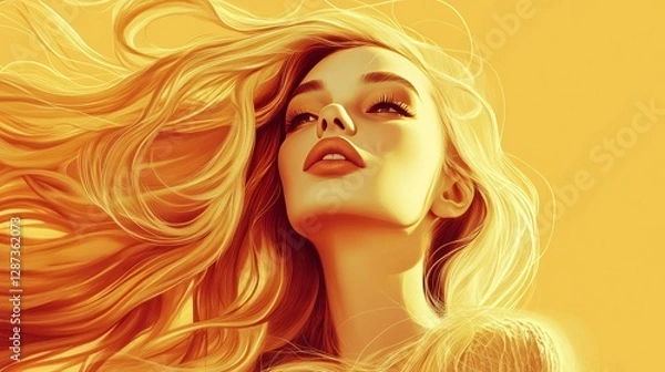 Fototapeta Golden Beauty Gaze