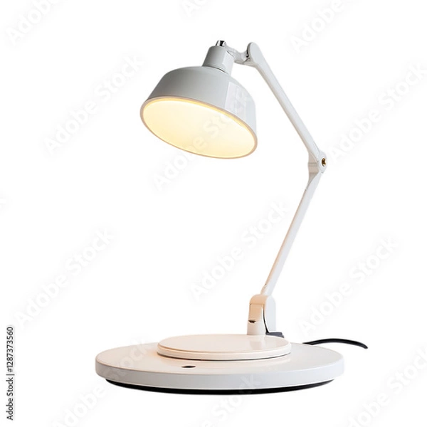 Fototapeta Sleek Modern Desktop Lamp with LED Lighting Isolated on Transparent Background