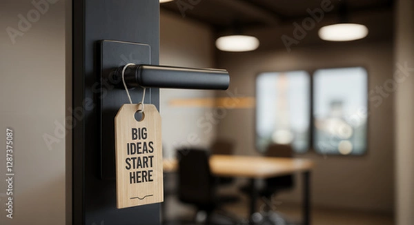 Obraz big ideas start here Text