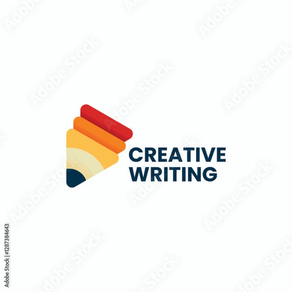 Fototapeta Creative Writing Gradient Colorful Logo