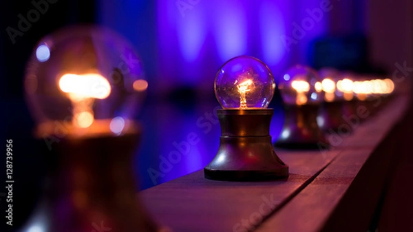 Obraz Light Bulbs On Stage
