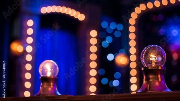 Obraz Żarówki na scenie