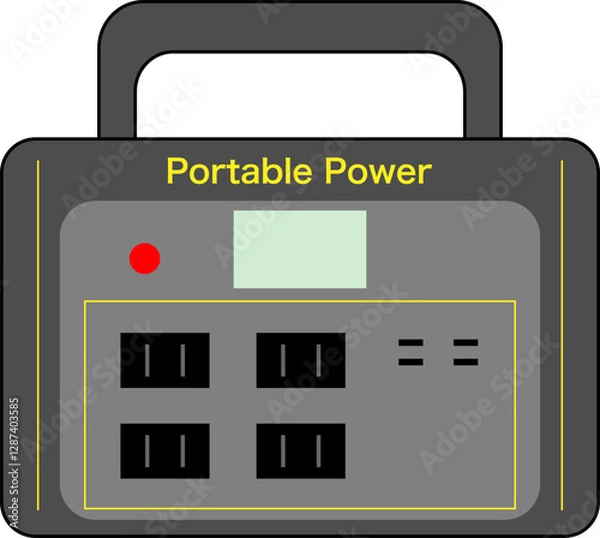 Obraz ポータブル電源　蓄電池