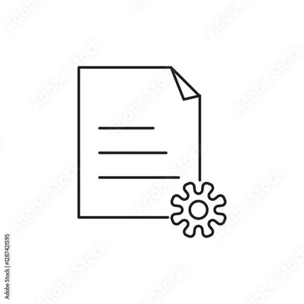 Obraz Settings & Customization Editable Line Icon Set | Configuration, Tools, Preferences, System Settings, UI Elements & Control Panel Icons