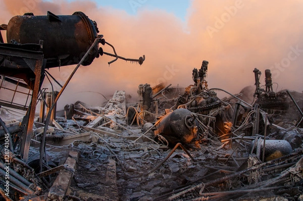 Fototapeta fire and explosion