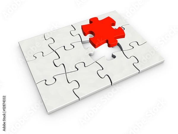 Fototapeta incomplete puzzle