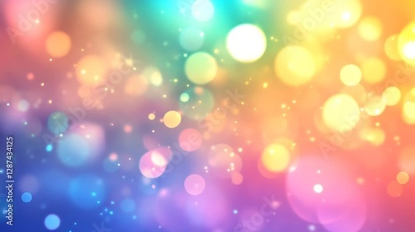 Fototapeta Colorful bokeh lights background