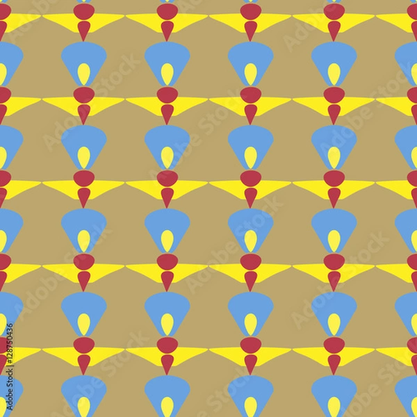 Fototapeta flower abstract seamless pattern 04-11